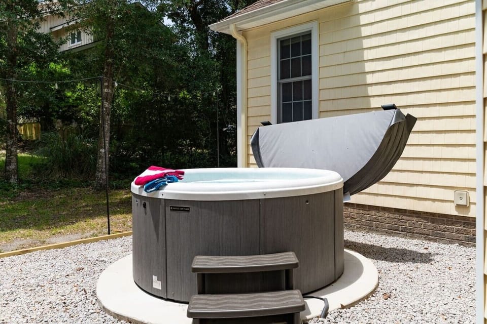 or soak in the 6 person Nordic Spa hot tub out back!