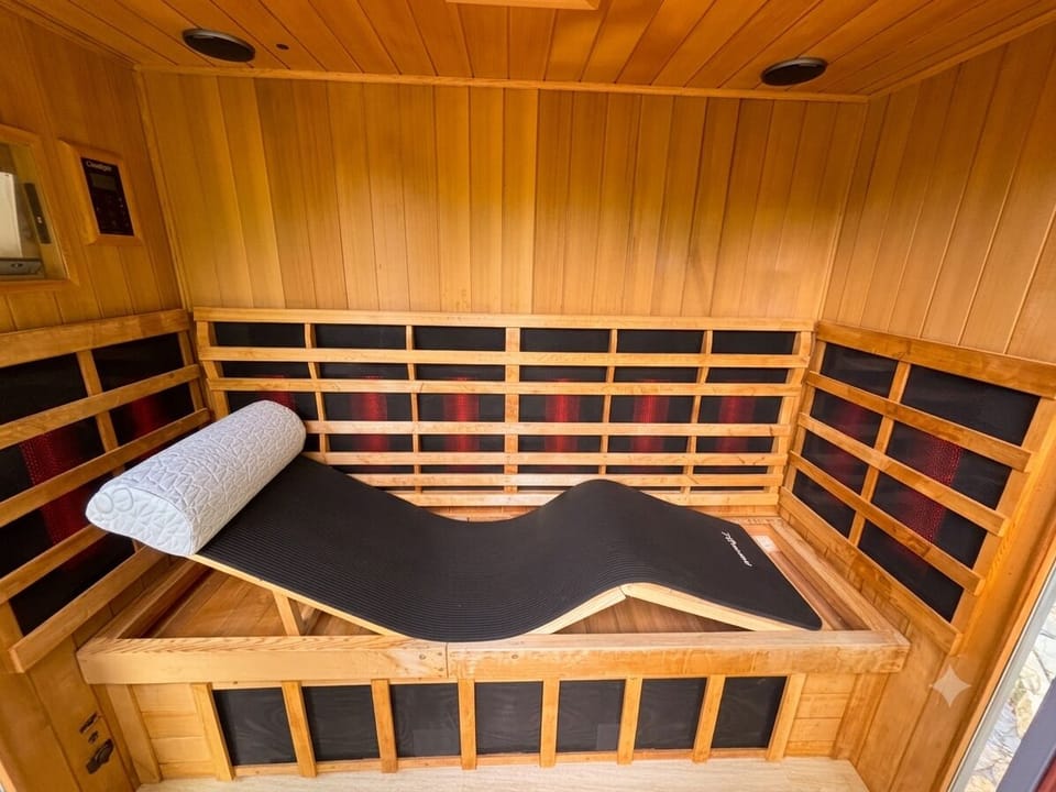 Enjoy daily use of the full spectrum sauna, included with your stay.
