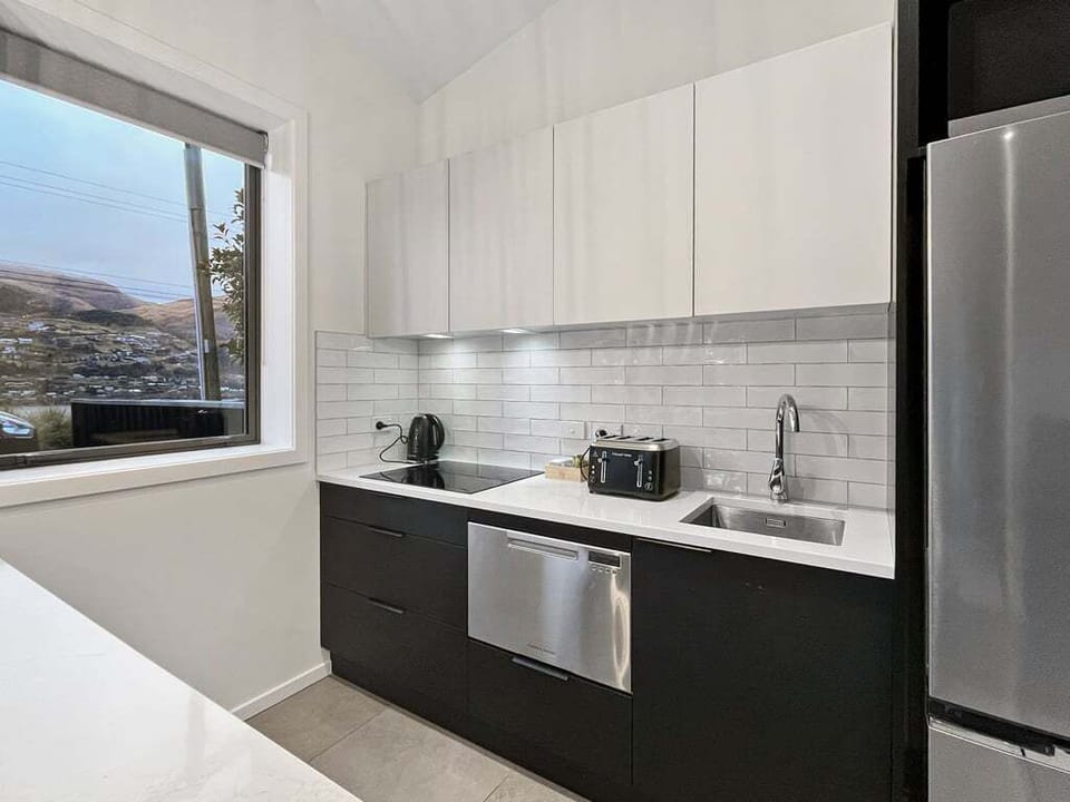 Modern kitchen with everything you need to prepare meals during your stay.