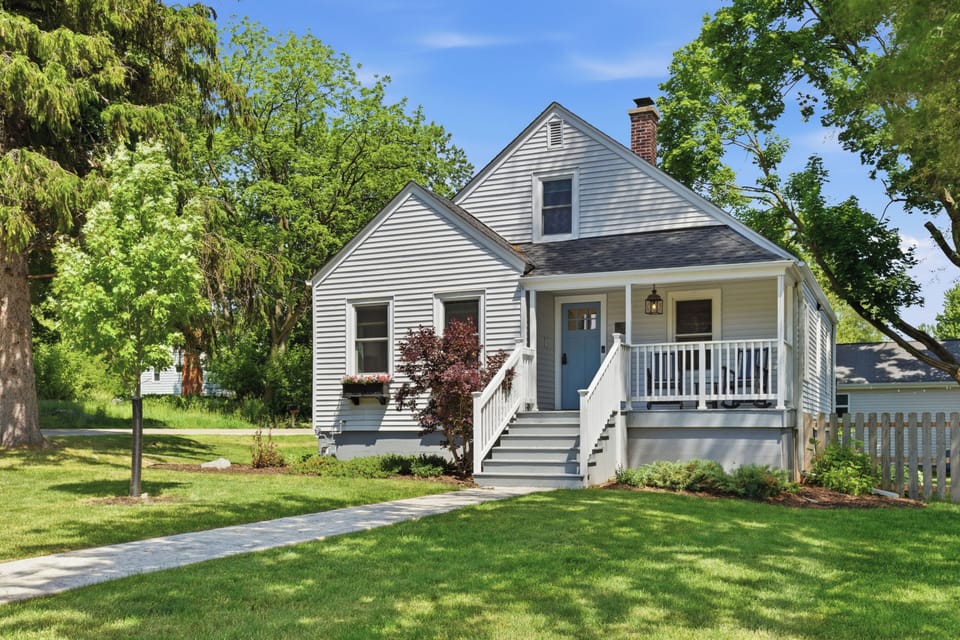 Olive House is a fully renovated 1920's Cape Cod. Sit on the porch and enjoy a cup of coffee - you might just catch a glimpse of the resident turkeys!