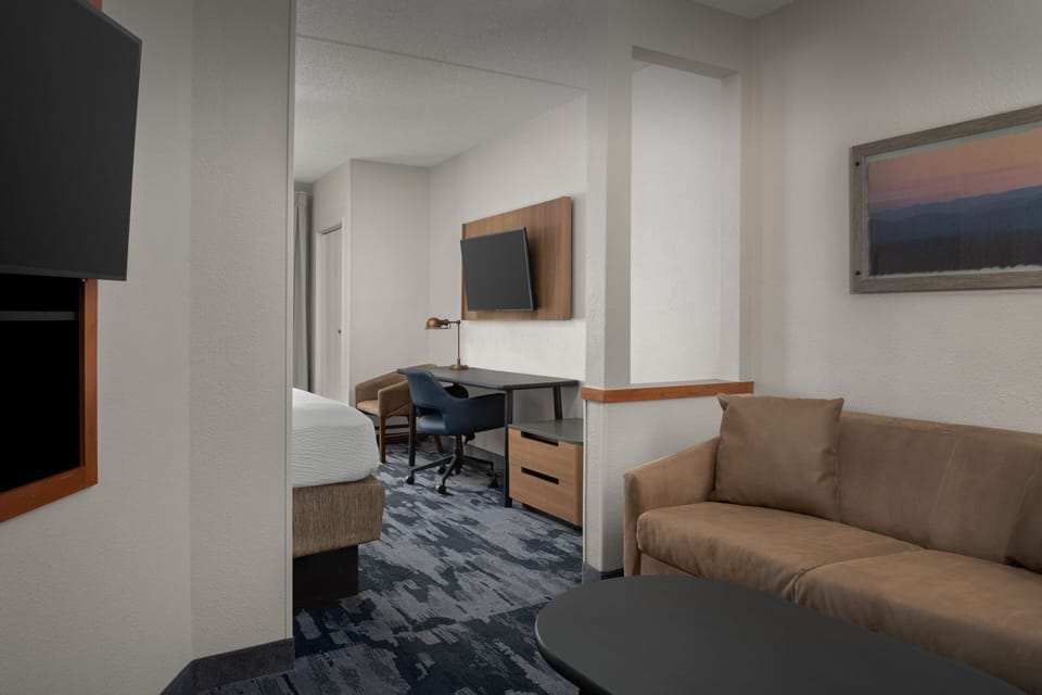 Suite, Multiple Beds, Hearing Accessible (Accessible Bathtub) | Premium bedding, desk, laptop workspace, blackout drapes