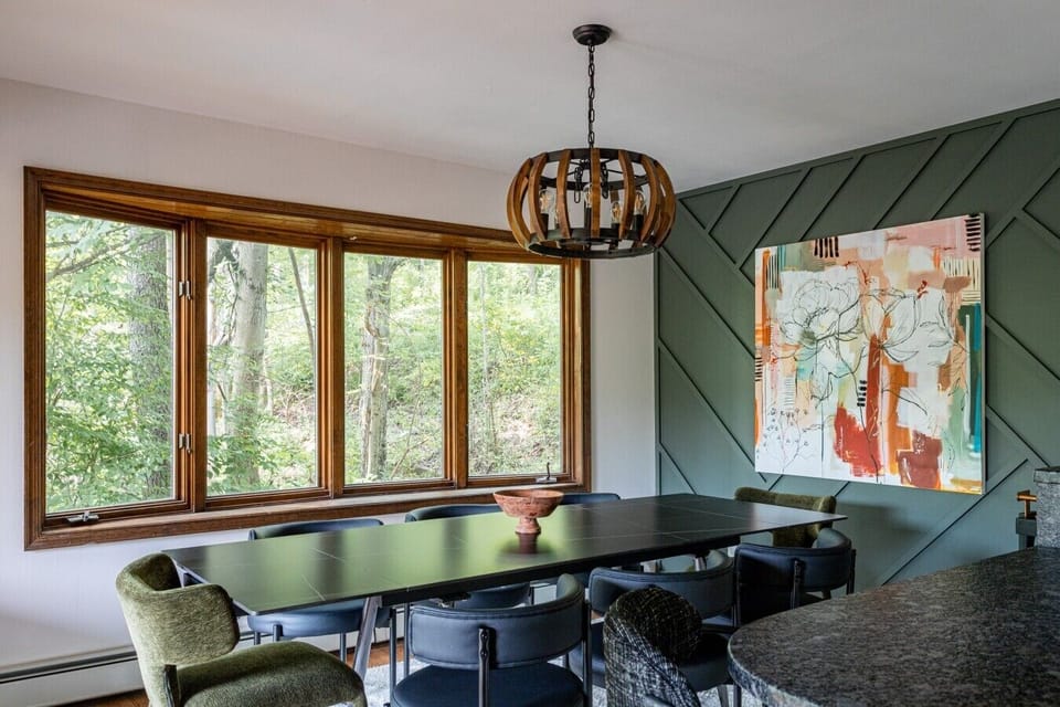 Gather everyone together for memorable meals with nature just outside the window