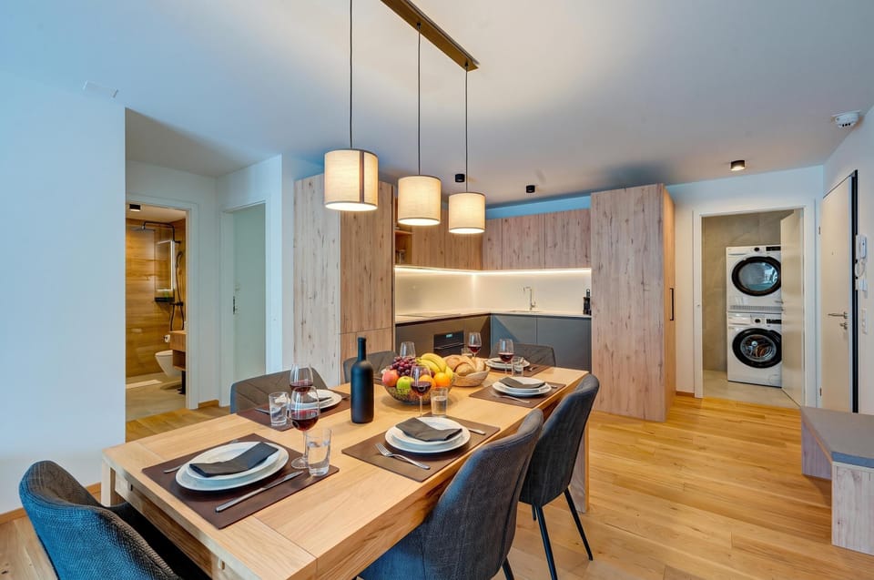 Kitchen and dining area