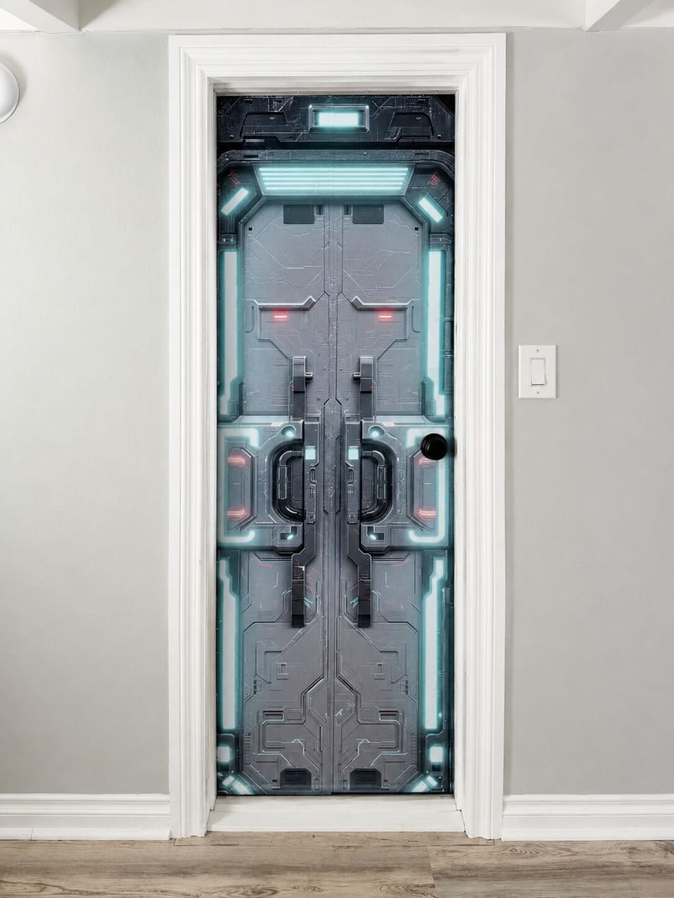 Door to the SECRET spaceship hang-out! A fun hang-out for kids off the loft on the third floor.  Fun lighting and huge bean-bag chairs just to hang out and pretend to be out of this world. Remember when building a fort was a 'thing'? WE DO! 