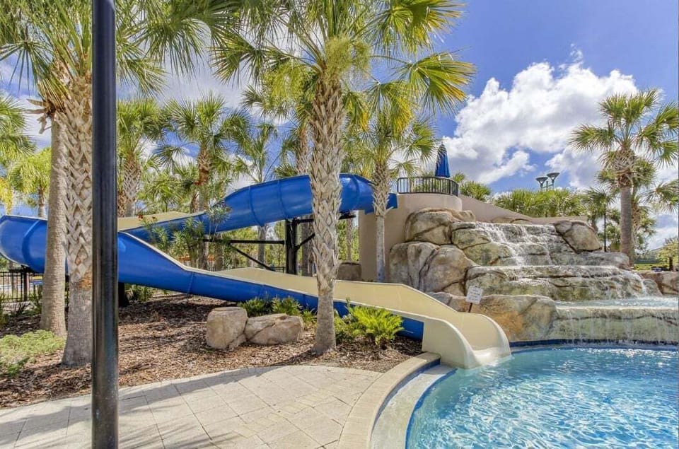 Enjoy the ultimate resort experience at Solterra Resort with a relaxing lazy river and exciting water slide—perfect for cooling off, having fun, and making unforgettable vacation memories!
