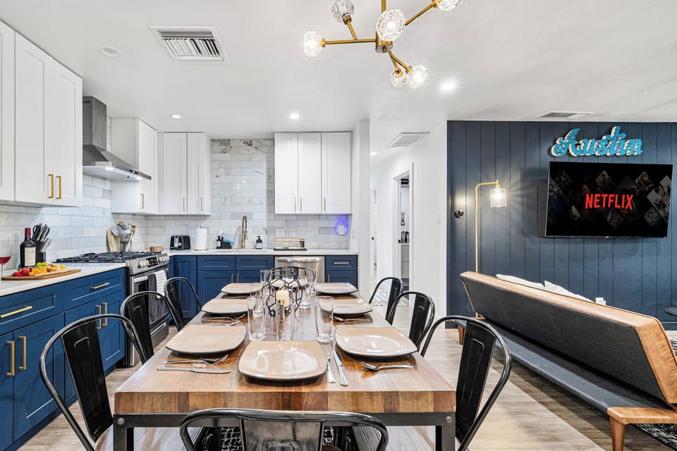 Gather around the stylish table for delicious meals and laughter-filled memories!