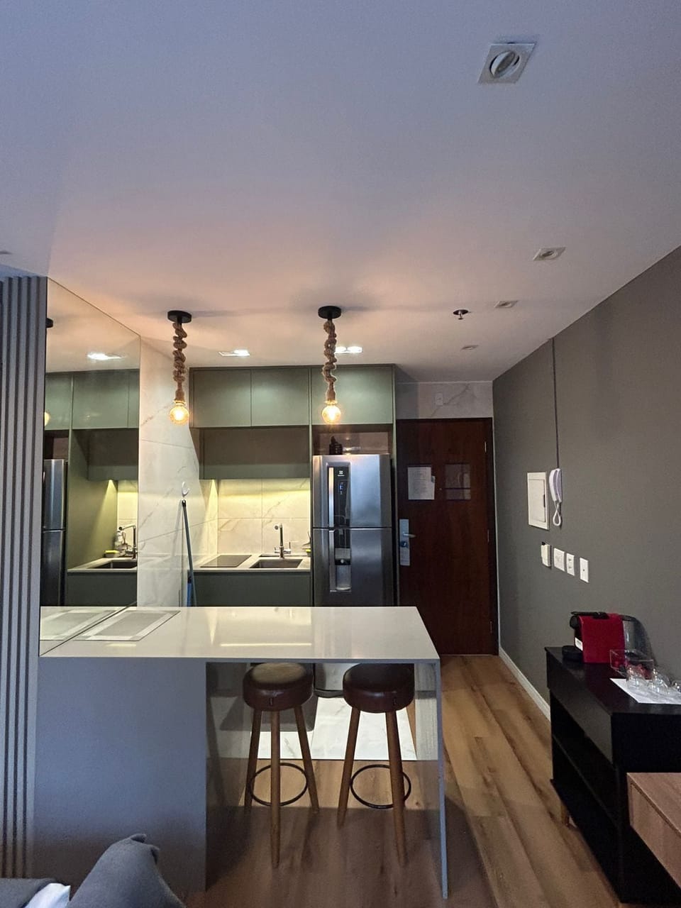Classic Double Room, City View | Private kitchen | Full-size fridge, microwave, stovetop