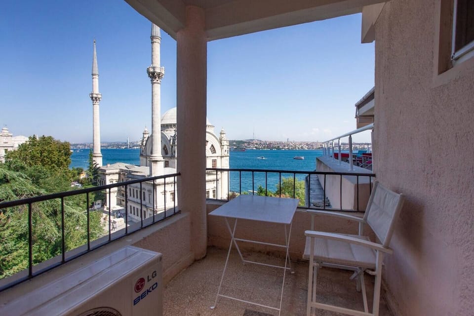 That bedroom's balcony - Bosphorus and the mosque, to yourself