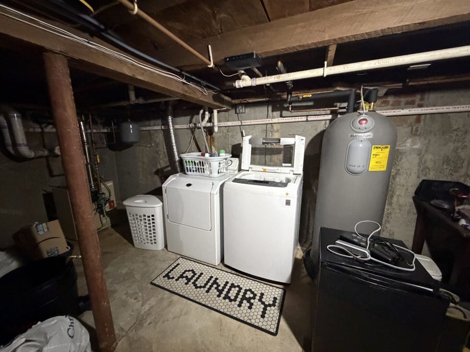 Laundry facilities ready to tackle your vacation wardrobe. The washer and dryer make it easy to keep your clothes fresh and clean during your stay.