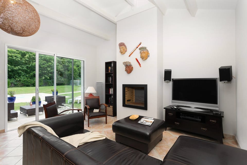 Find serenity in our rustic duplex villa on the golf course! (please note that interior decor does vary).