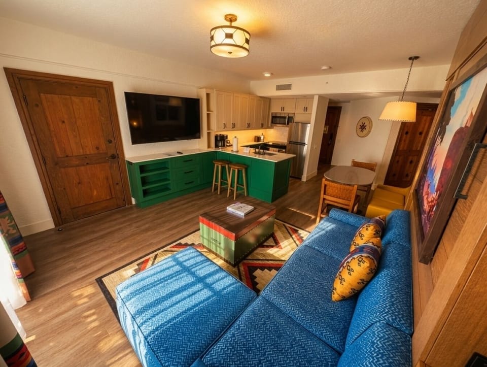 Living Area • Sofa + Tv