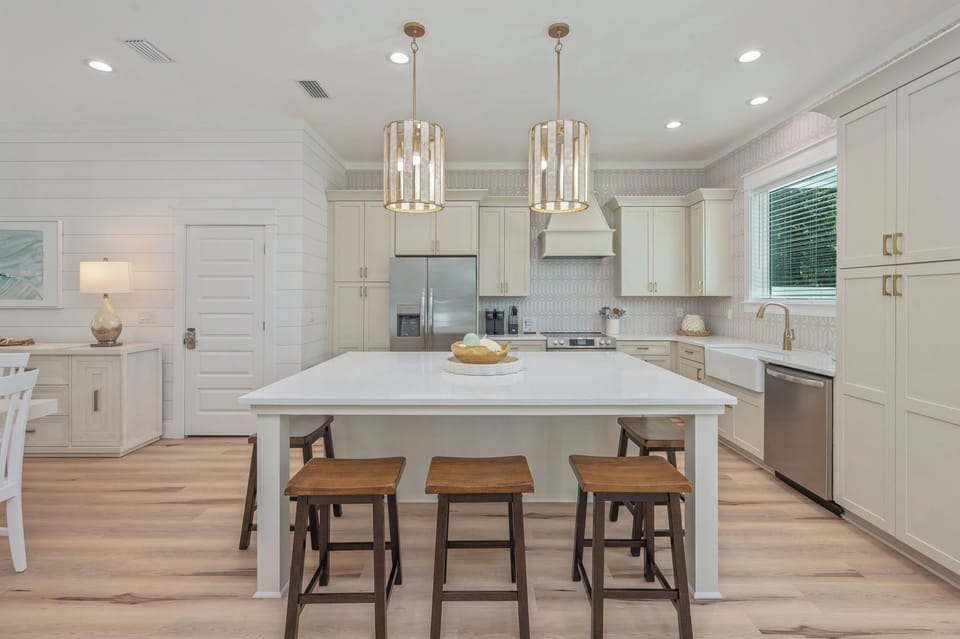 Spacious kitchen with island for enjoying meals together
