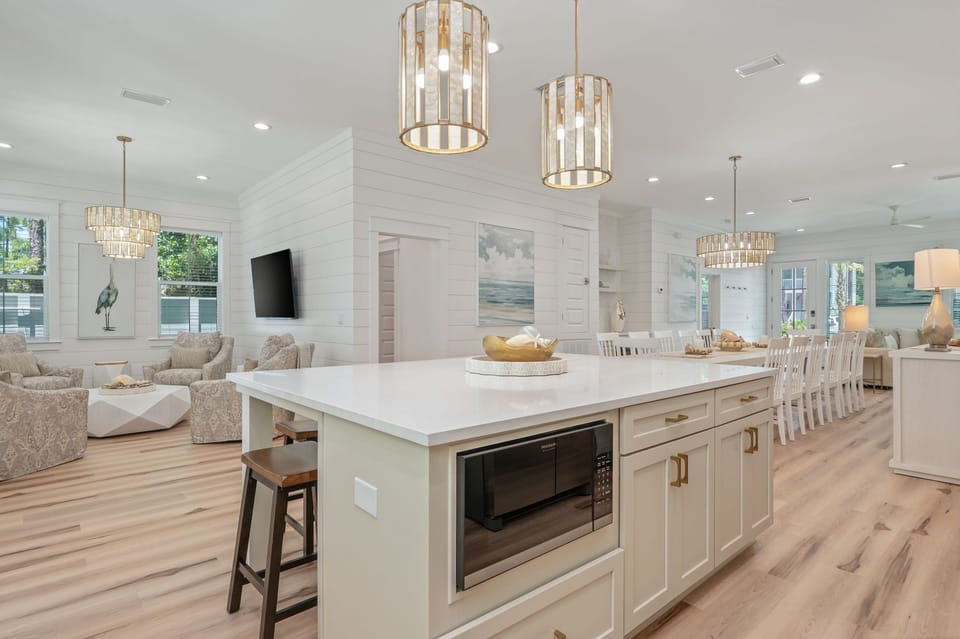 Spacious kitchen with island for enjoying meals together
