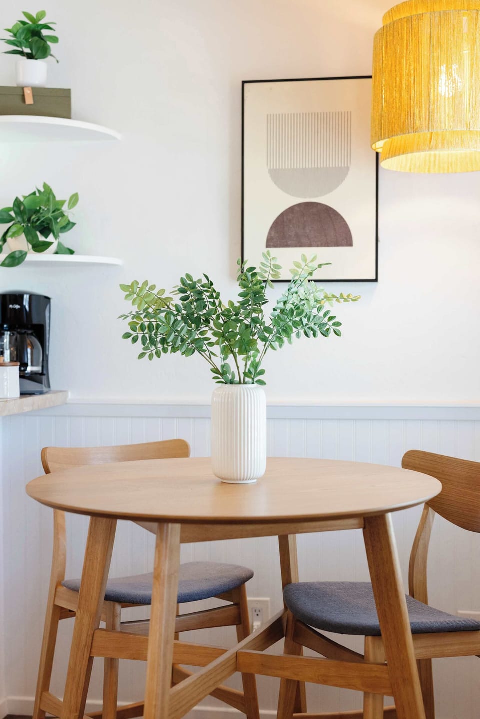 A cozy place to enjoy breakfast, coffee, or a meal at home.