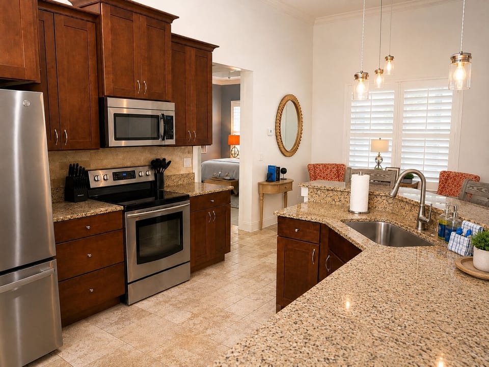 Where vacation mornings begin, meals are shared, and memories are made around the kitchen