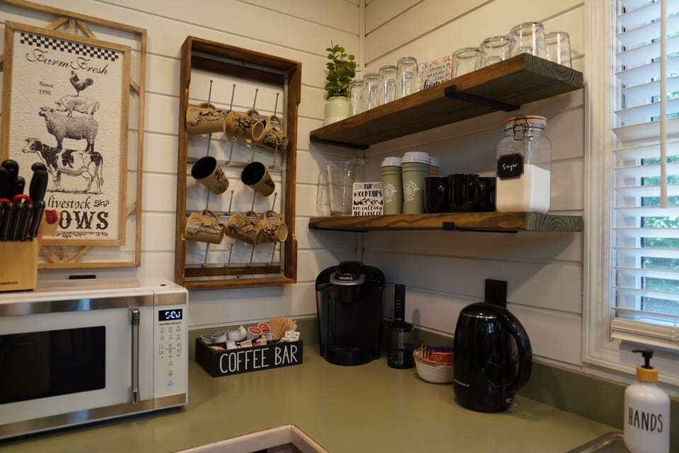 Coffee and tea bar.