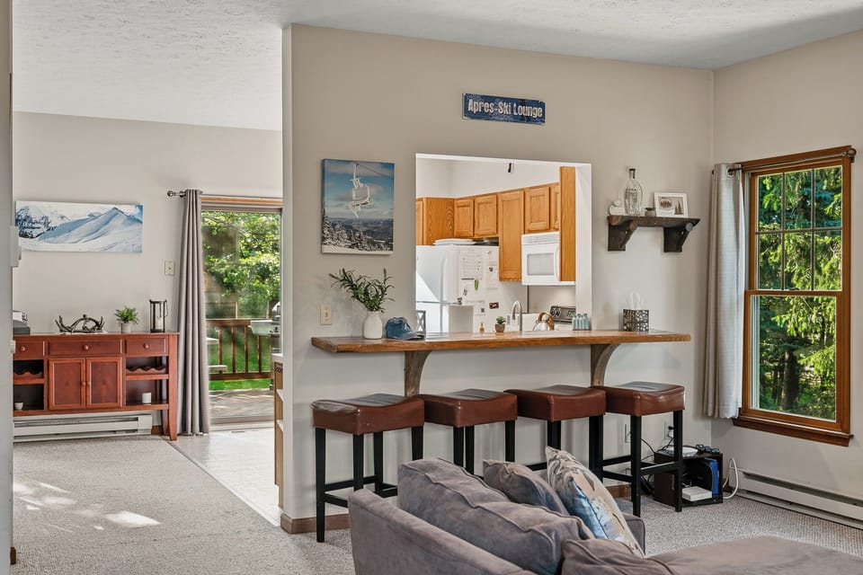 Open dining and living space designed for gathering together.