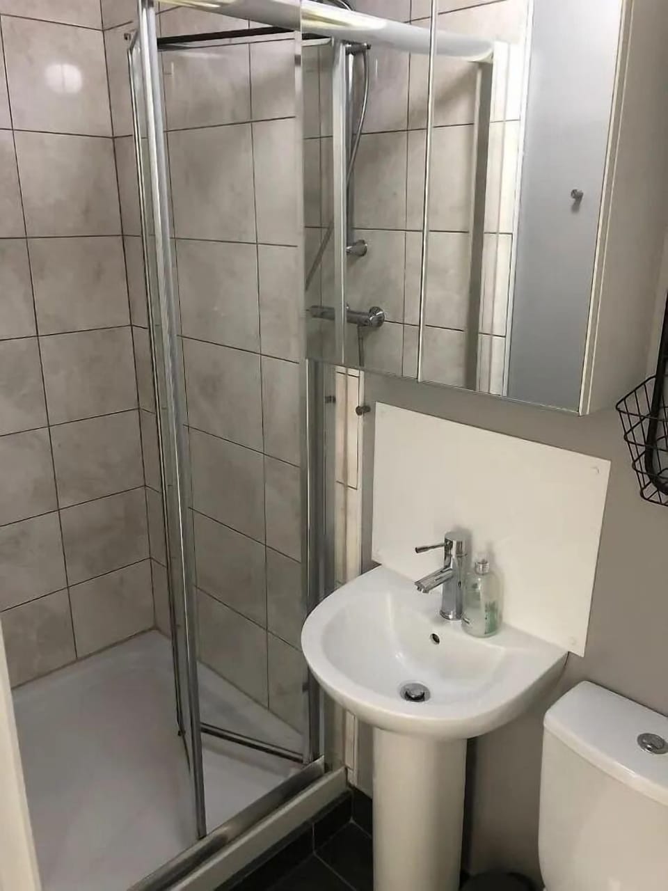 Bathroom with shower and toilet