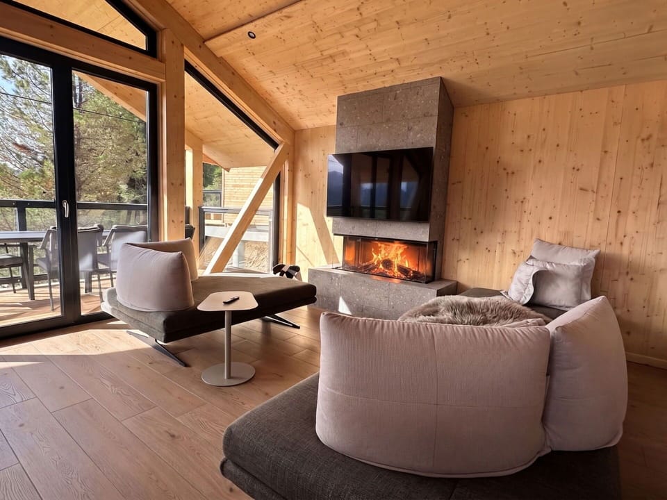 Wood, Furniture, Hardwood, Wood Flooring, Living Room, Room, Cottage, Log Cabin, Wood Stain, Chair