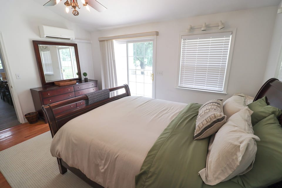 Main floor Queen bedroom just steps from the full bathroom