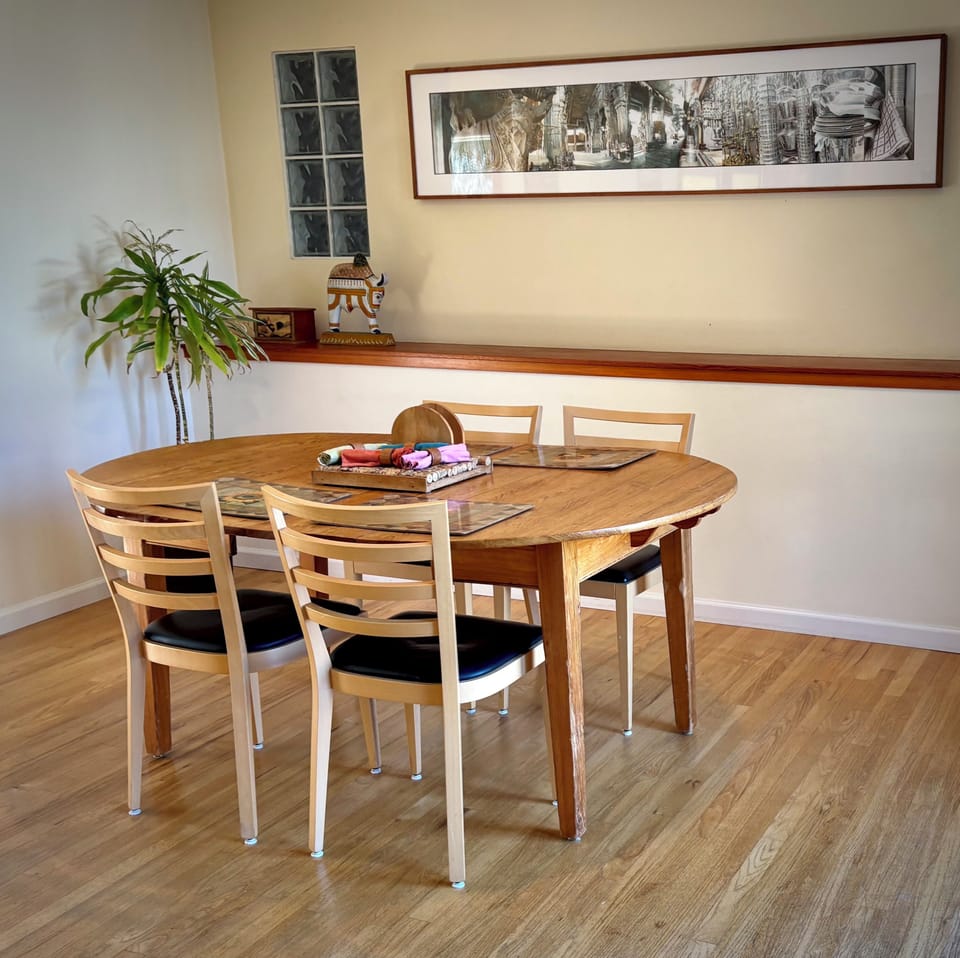Enjoy breakfast or gather for dinner with local wine after a day of exploring.