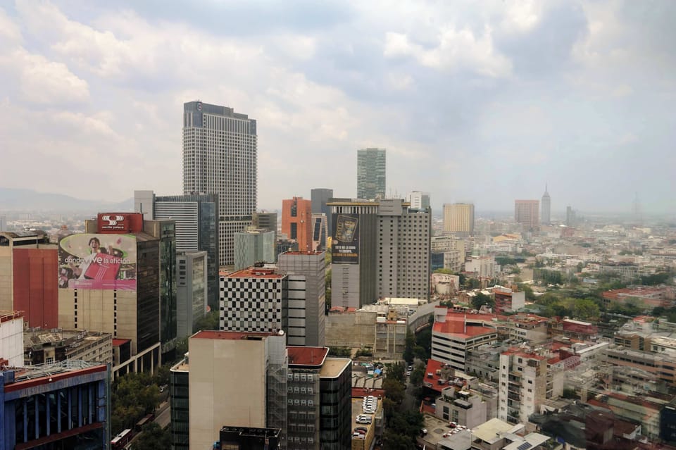 Spectacular panoramic views of the city skyline.