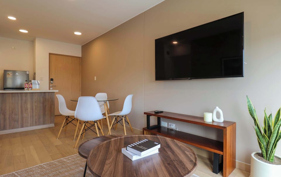 Comfortable living room with TV