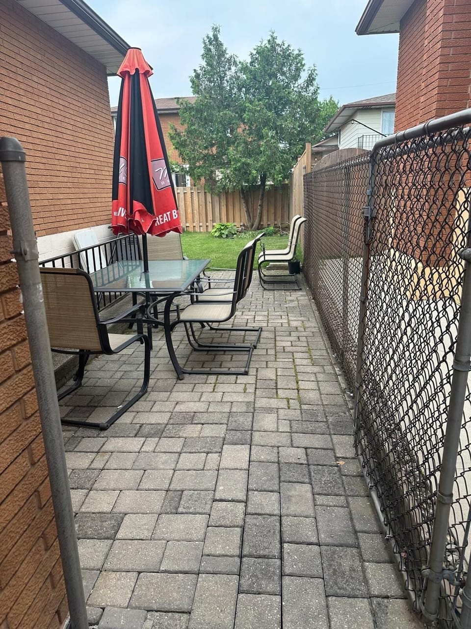 Back yard shared with owner 