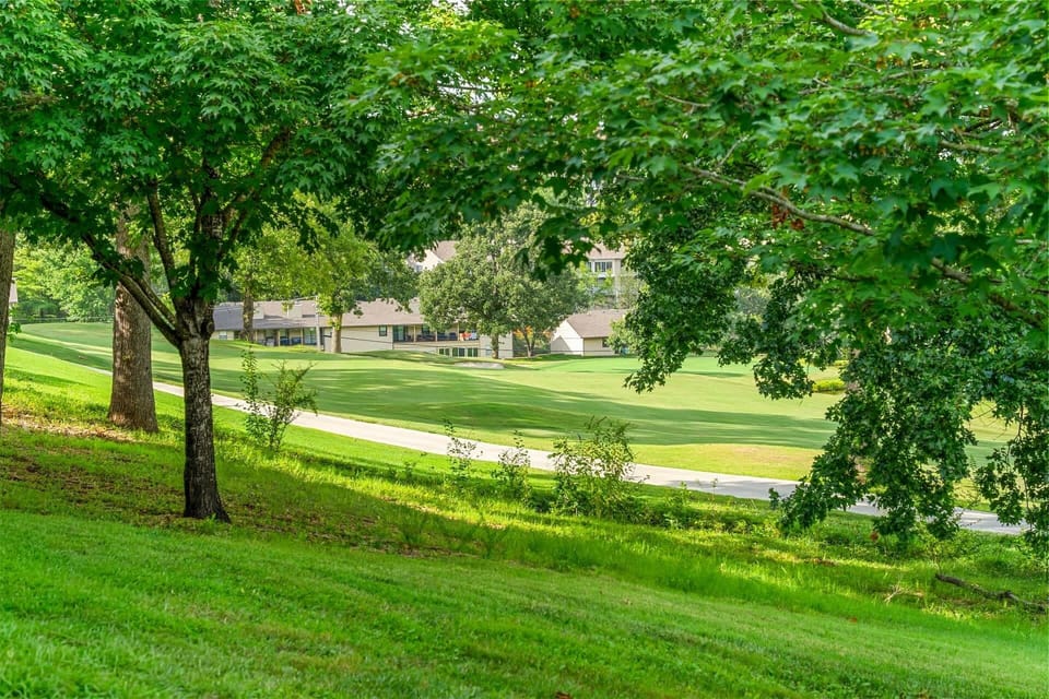 Lounge the day away or dine alfresco on the golf course-view patio​