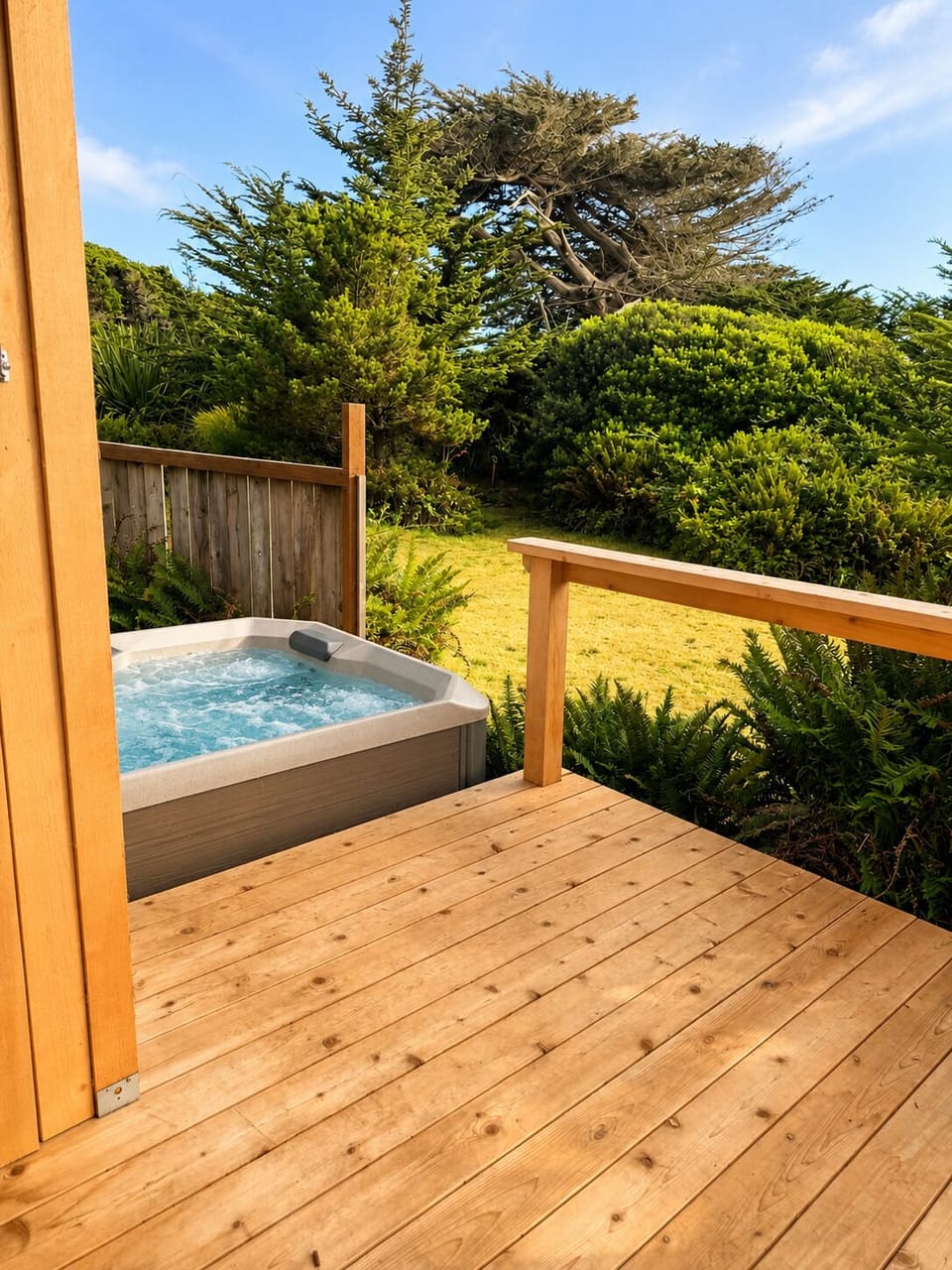Private hot tub