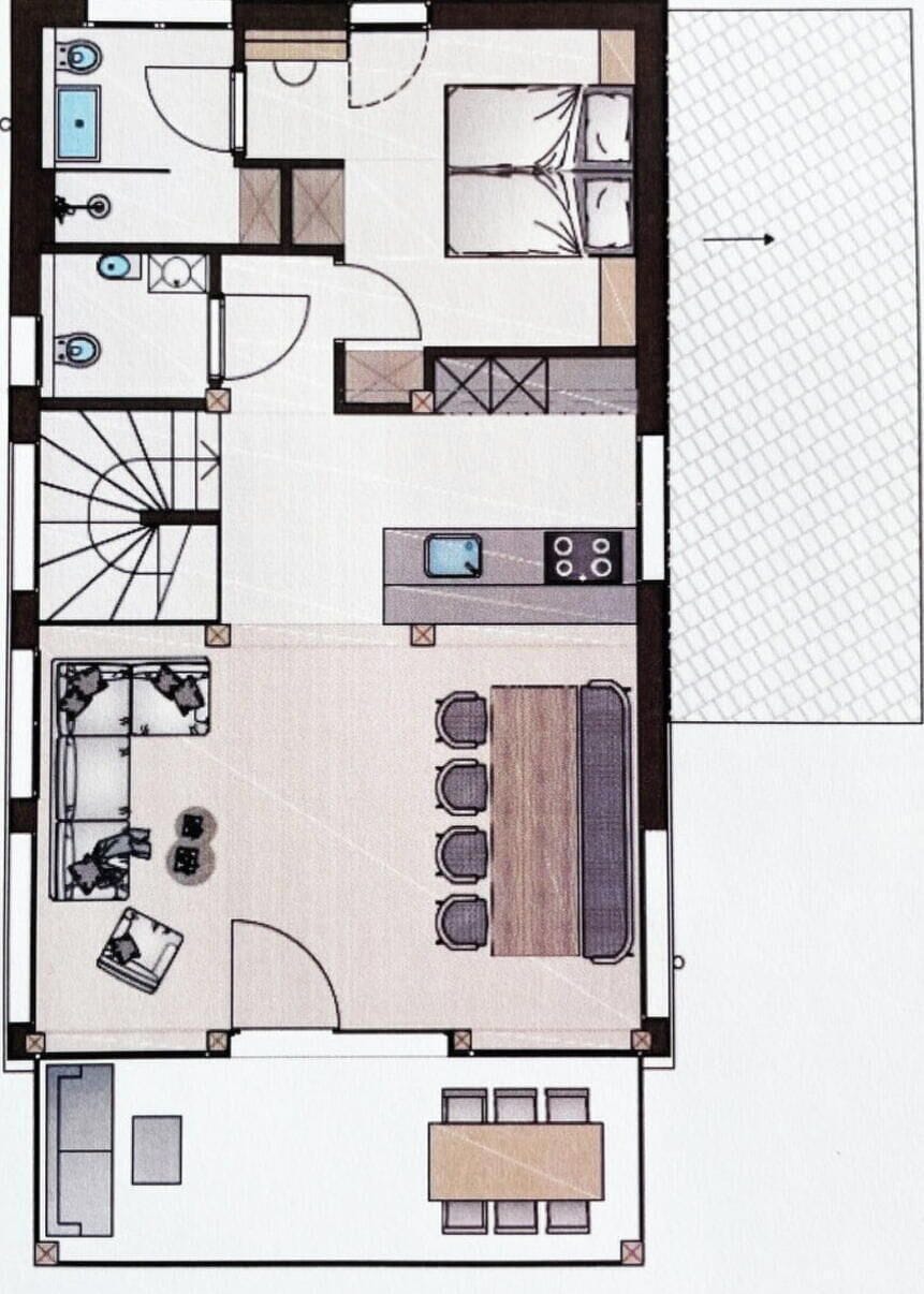 Apartment, Wood Flooring, Living Room