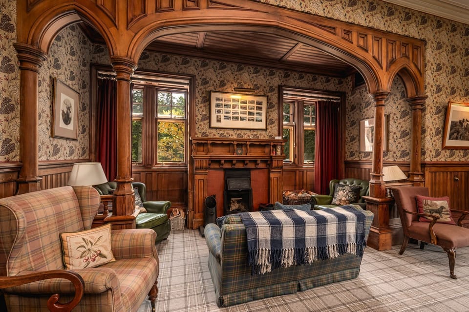 The billiards at Dunkeld House, Perthshire