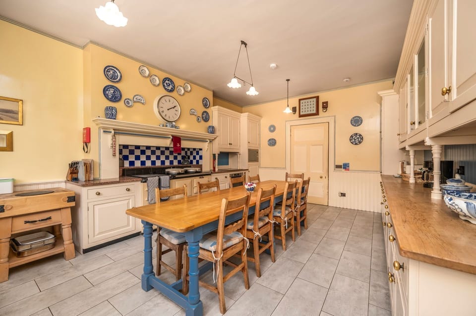 The kitchen at Dunkeld House, Perthshire