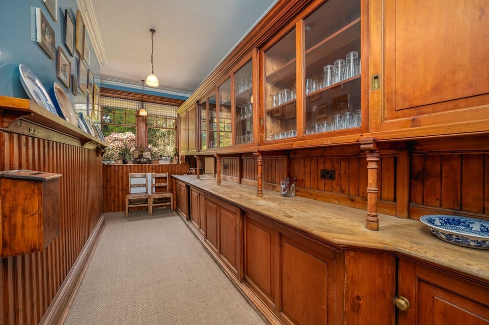 The butlers kitchen at Dunkeld House, Perthshire