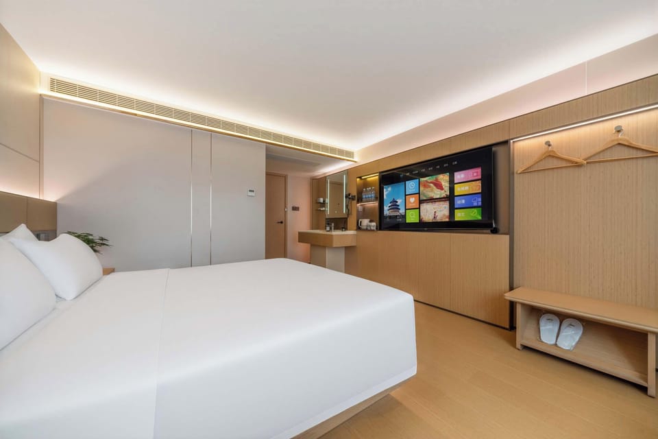 Premier Double Room, City View | Minibar, desk, laptop workspace, blackout drapes