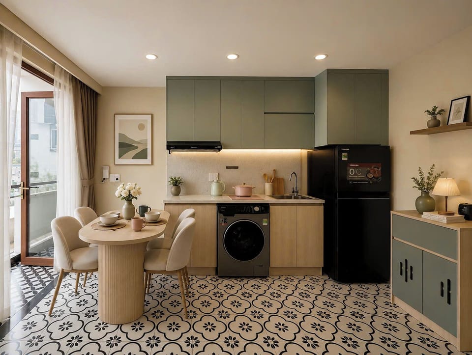 Studio, Balcony, City View | Private kitchen | Fridge, microwave, stovetop, cookware/dishes/utensils