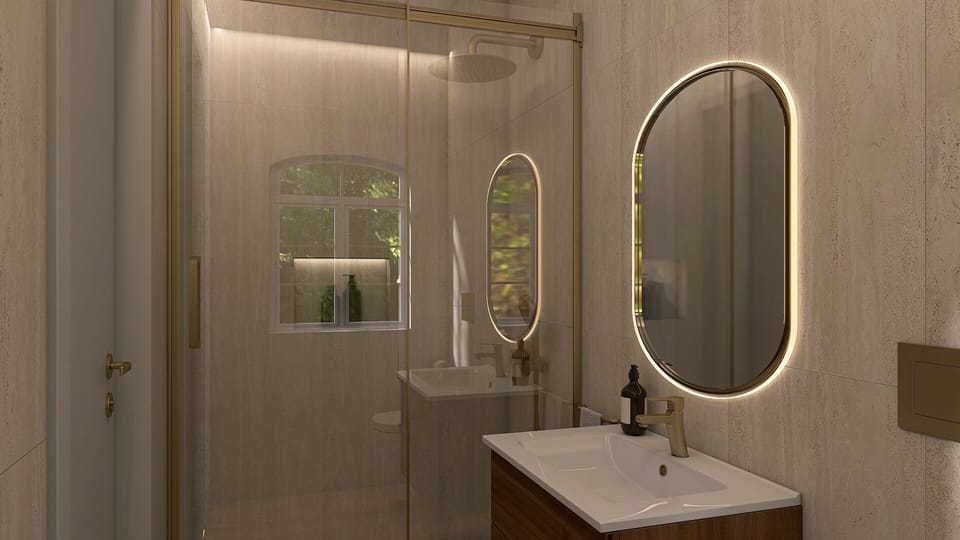 Classic Double Room, City View | Bathroom | Shower, hair dryer, slippers, towels