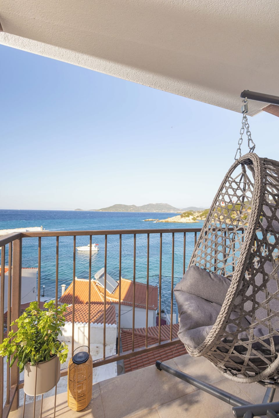 Private balcony overlooking the coastline