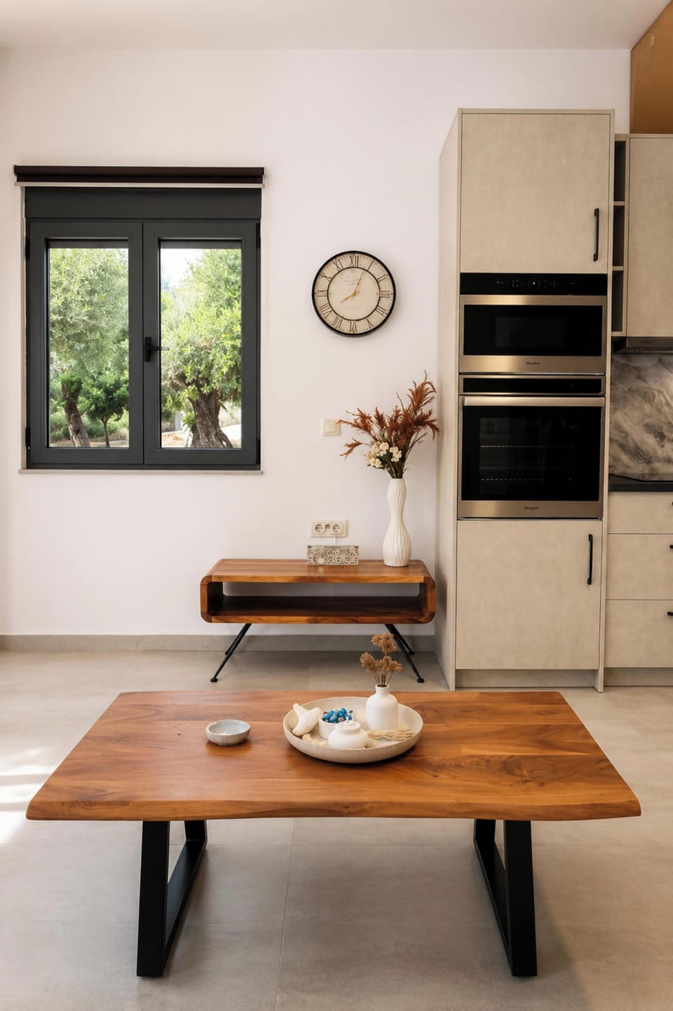 Villa, Pool View | Private kitchen | Espresso maker, coffee/tea maker, full-size fridge, microwave