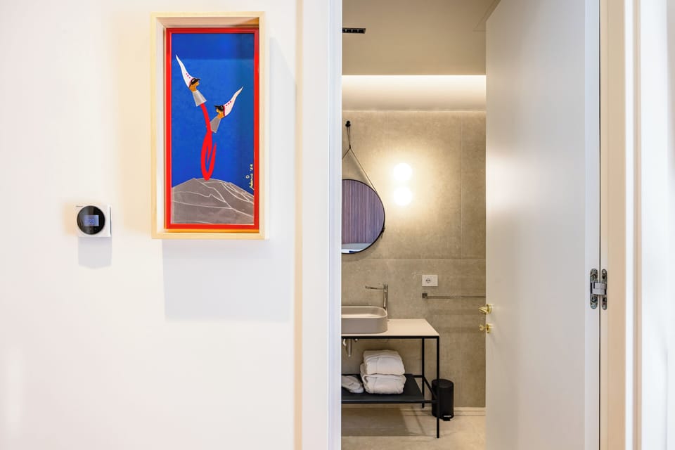 Comfort Double Room | Bathroom | Hair dryer, slippers, towels, soap