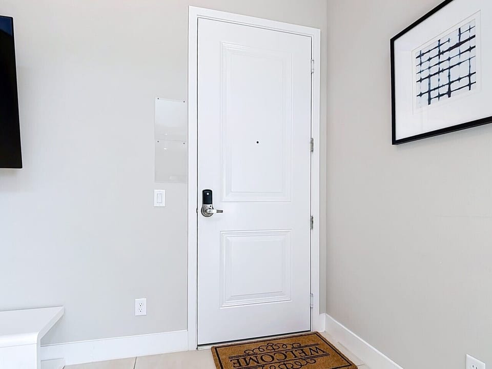 Welcoming entryway with modern finishes