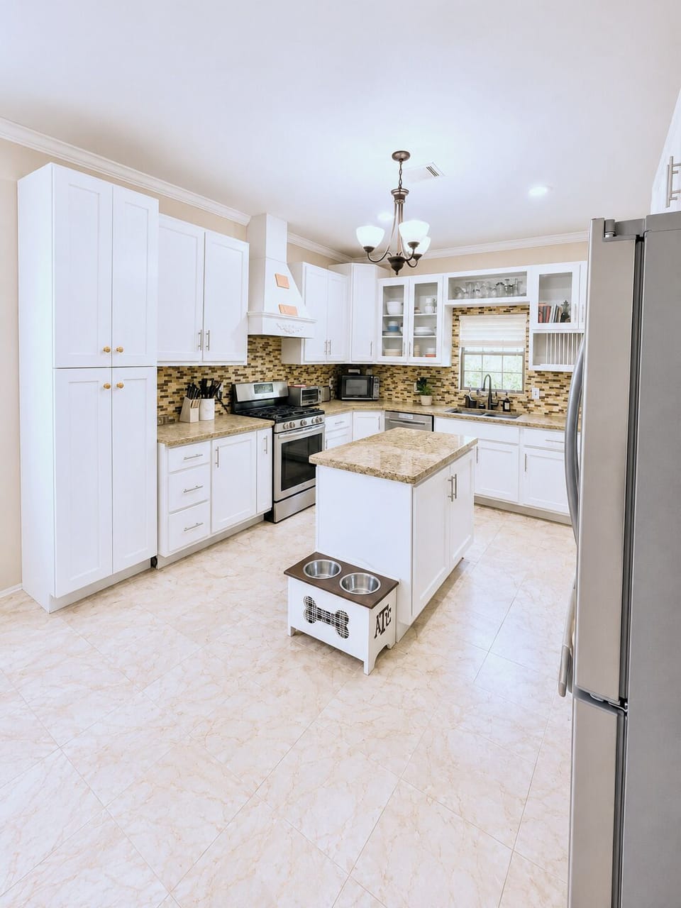 Spacious kitchen with everything needed to cook for a group