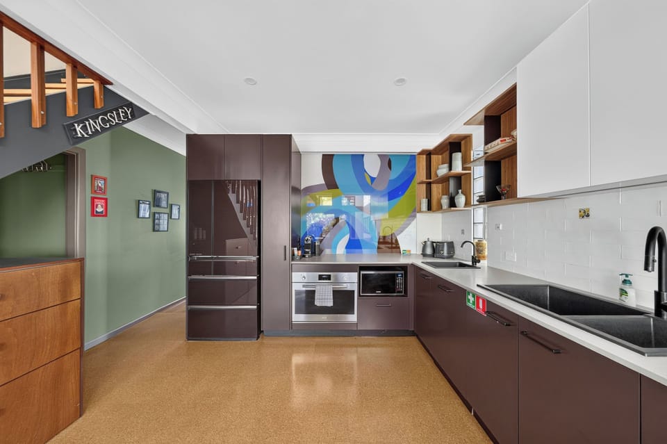 Start the day at the coffee station, where a Nespresso machine makes it easy to enjoy your favourite brew before heading out to explore Erskineville.