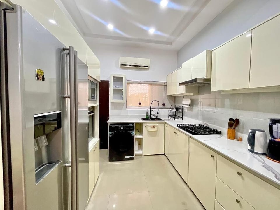 Economy Apartment, Balcony, City View | Private kitchen | Fridge, microwave, oven, stovetop