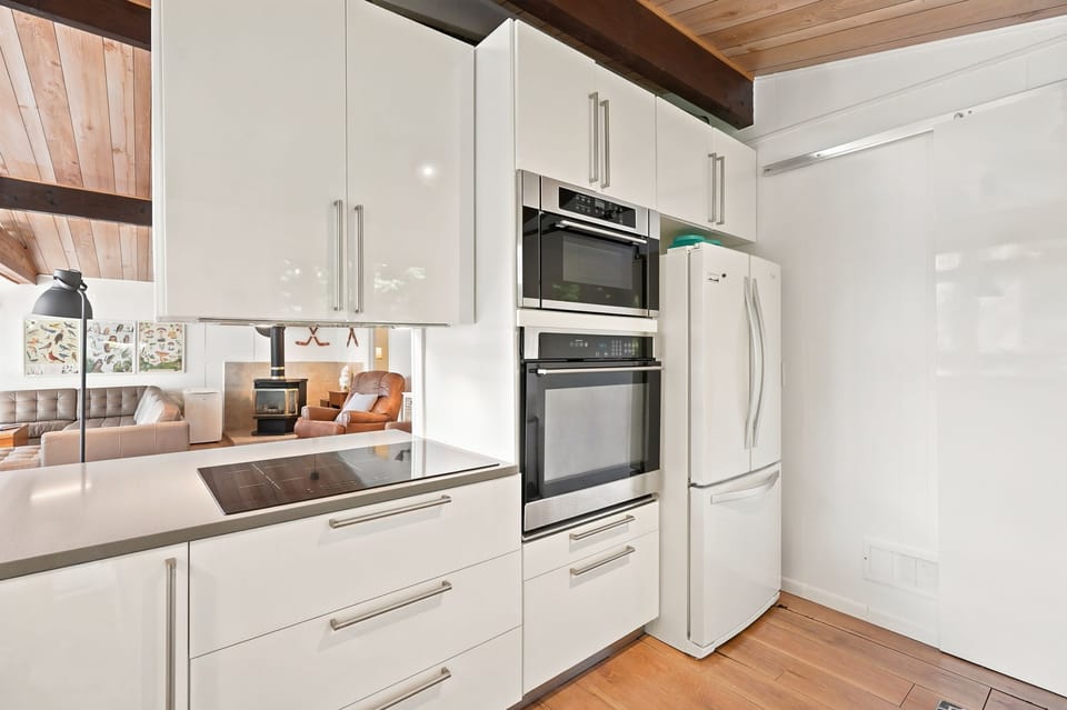 Fully equipped kitchen for home-cooked meals.