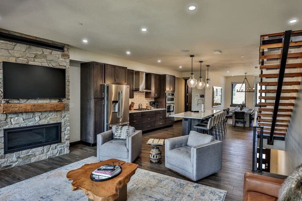 Open plan living area
