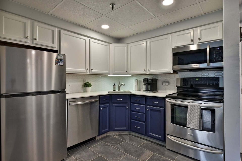 Cook at your own pace with stainless appliances and generous counters for prep and serving.