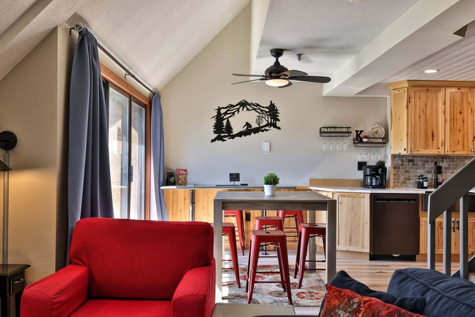 Share meals beside the sliding doors, with natural light and the balcony just steps away.