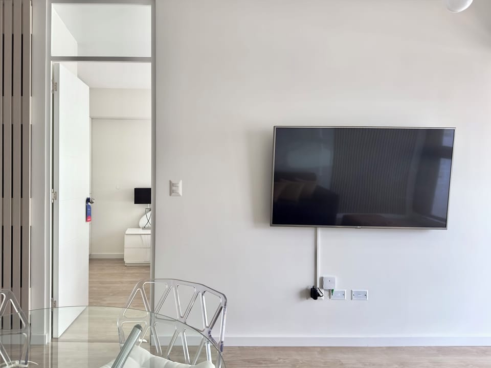 Apartment, 1 Double Bed | Living area | 50-inch Smart TV with digital channels, Netflix, streaming services