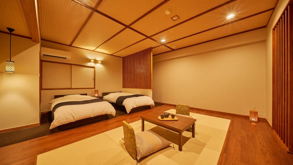 Standard Japanese Western Style Room with Bath, Non-Smoking | In-room safe, desk, WiFi (free), bed sheets